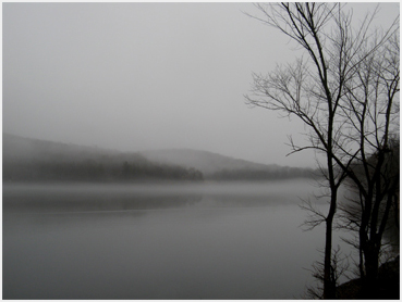 Low clouds, fog.