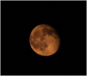 Orange moon.