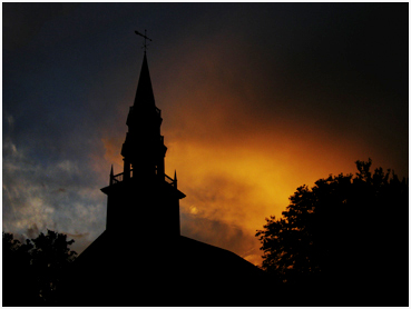 Sunset after storm.