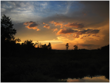 Sunset after storm.