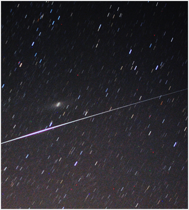 Iridium flare.