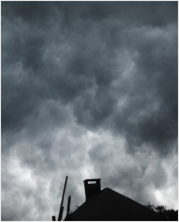 Storm clouds.