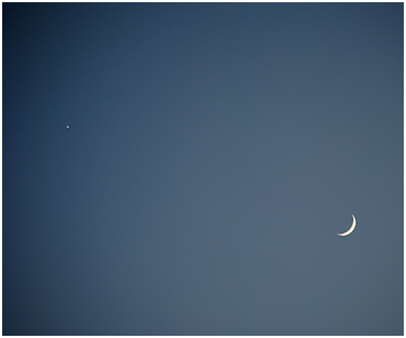 Moon and Venus.